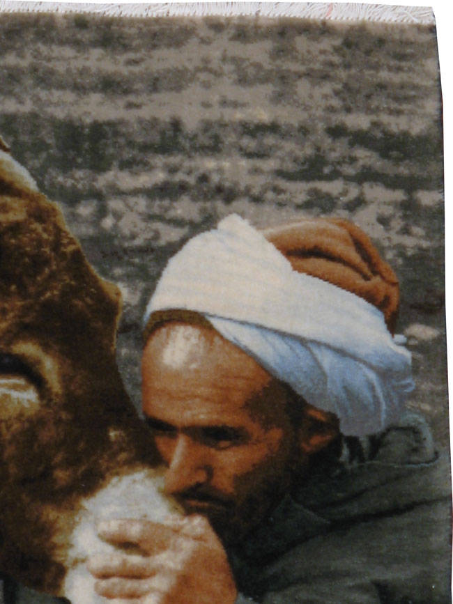 Vintage Persian Tabriz Pictorial Rug, No.18540 - Gss