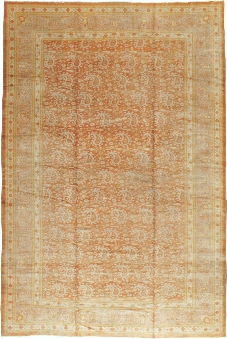 Antique Turkish Oushak Carpet, No.18569 - Gss