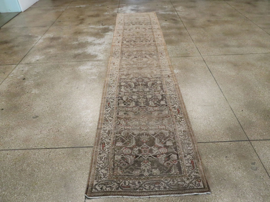 Antique Persian Malayer Runner, No.18576 - Gss