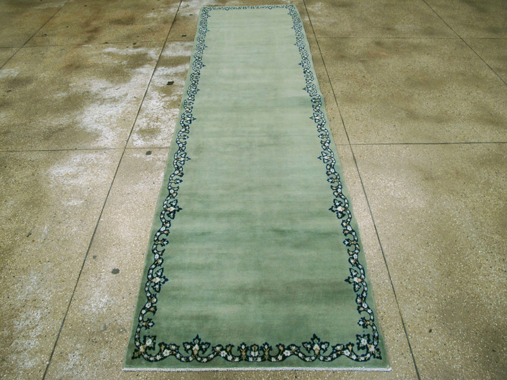 Vintage Persian Kashan Runner, No.18586 - Gss