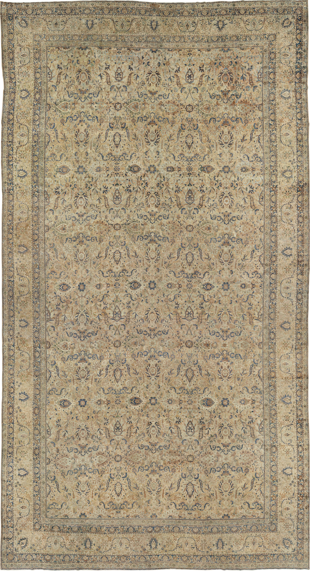 Antique Persian Lavar Kerman Oversize Carpet, No.18592 - Gss