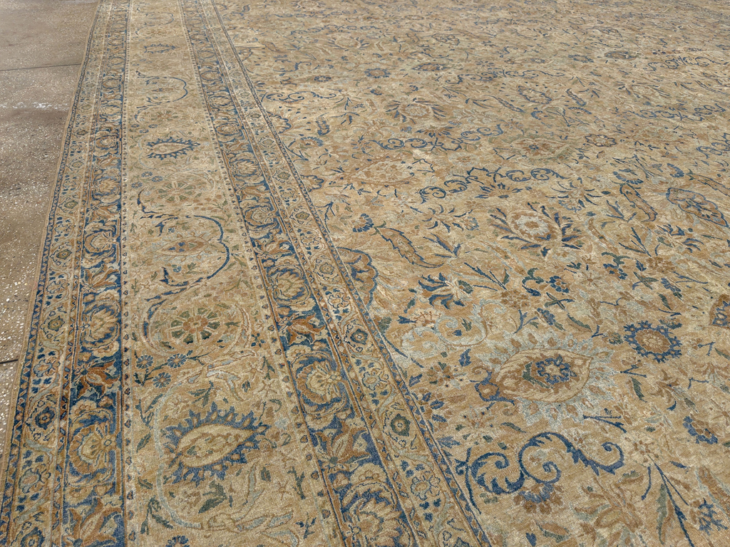 Antique Persian Lavar Kerman Oversize Carpet, No.18592 - Gss