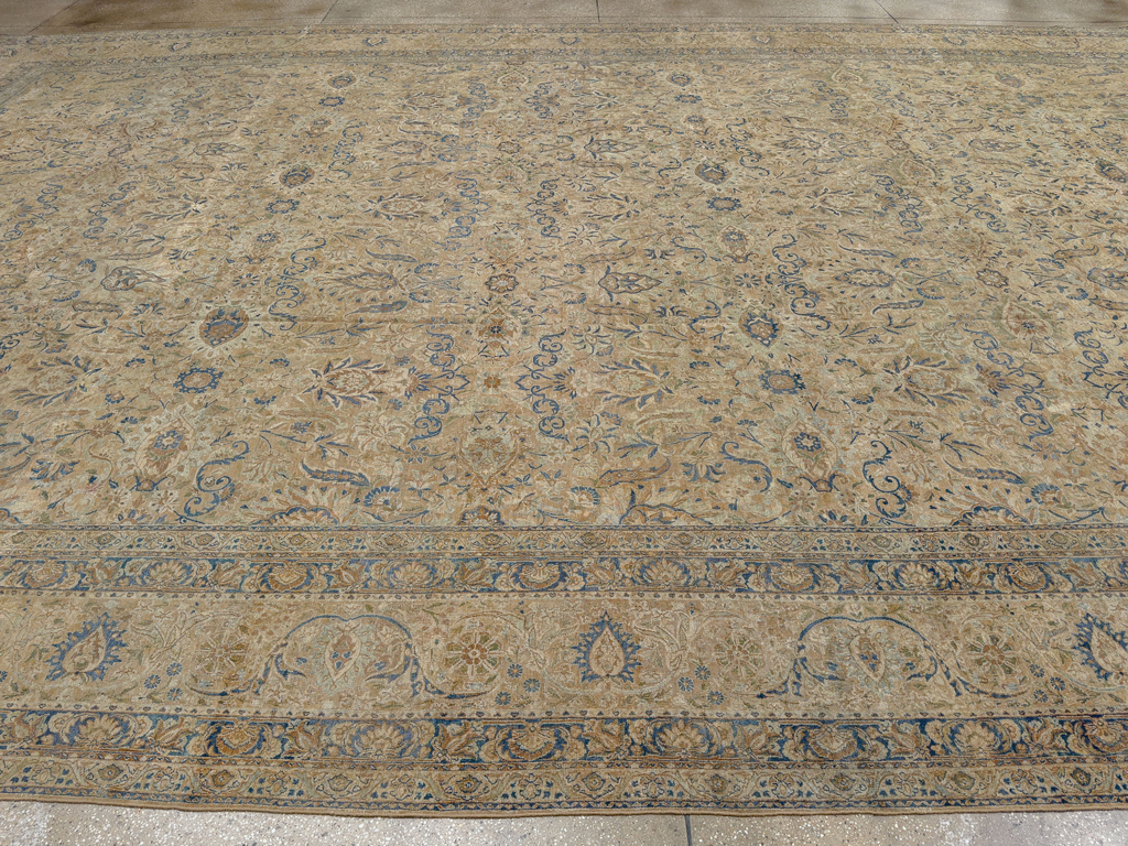 Antique Persian Lavar Kerman Oversize Carpet, No.18592 - Gss