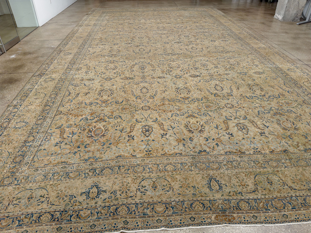 Antique Persian Lavar Kerman Oversize Carpet, No.18592 - Gss