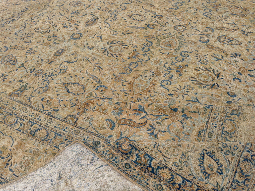Antique Persian Lavar Kerman Oversize Carpet, No.18592 - Gss