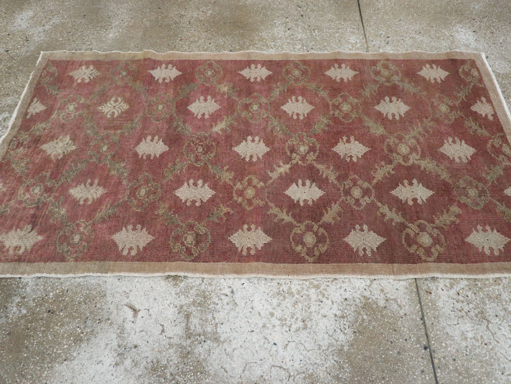 Vintage Turkish Anatolian Throw Rug, No.18618 - Gss