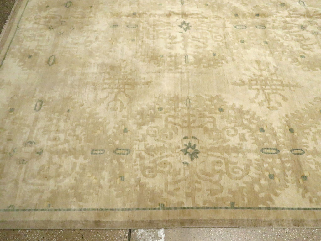 Vintage Indian Lahore Oversize Carpet, No.18660 - Gss