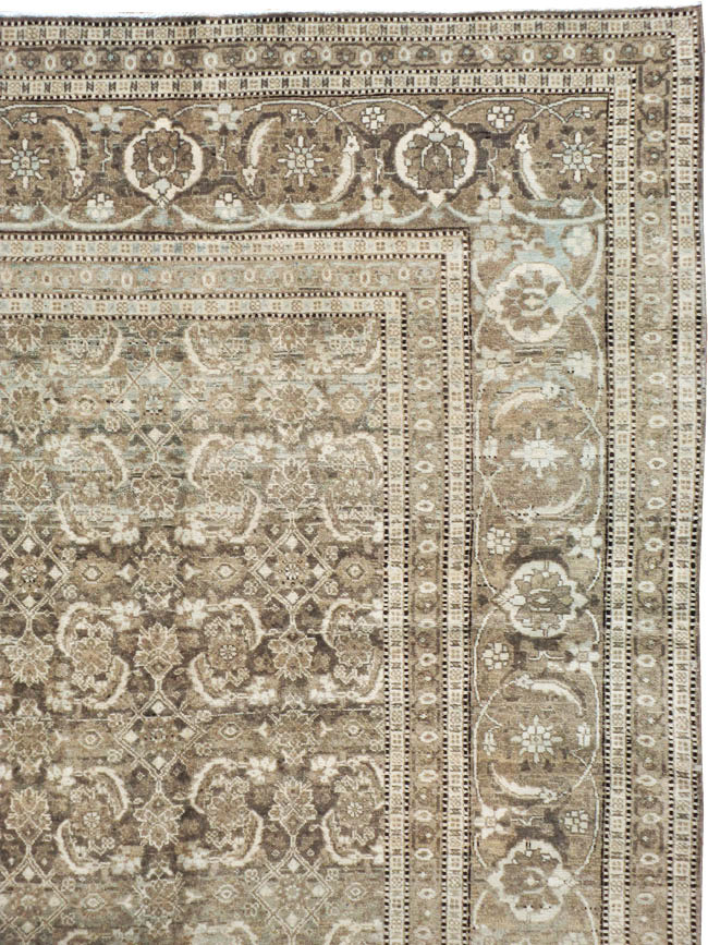 Antique Persian Tabriz Carpet, No.18662 - Gss