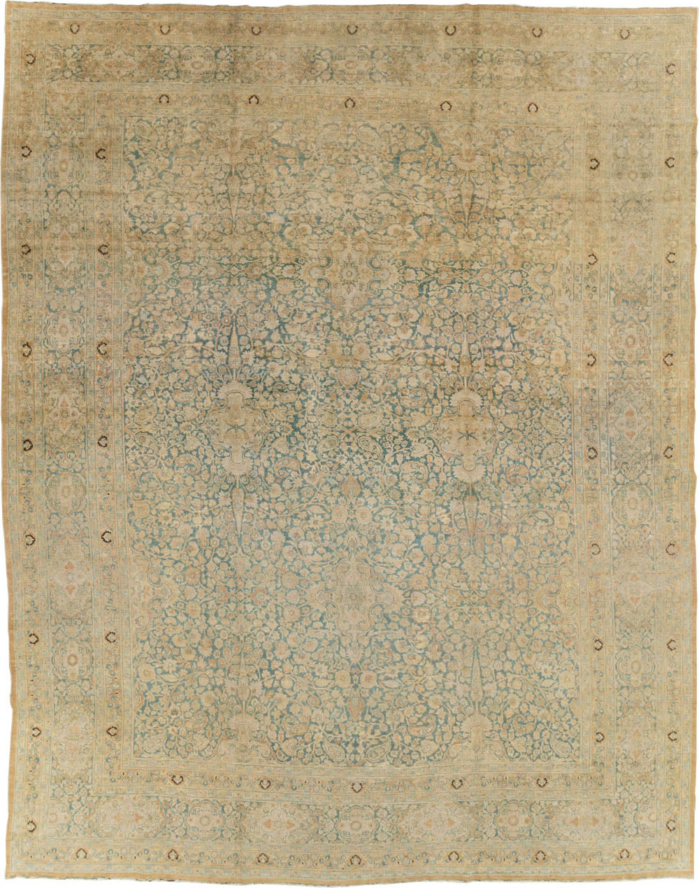 Antique Persian Mashad Carpet, No.18663 - Gss