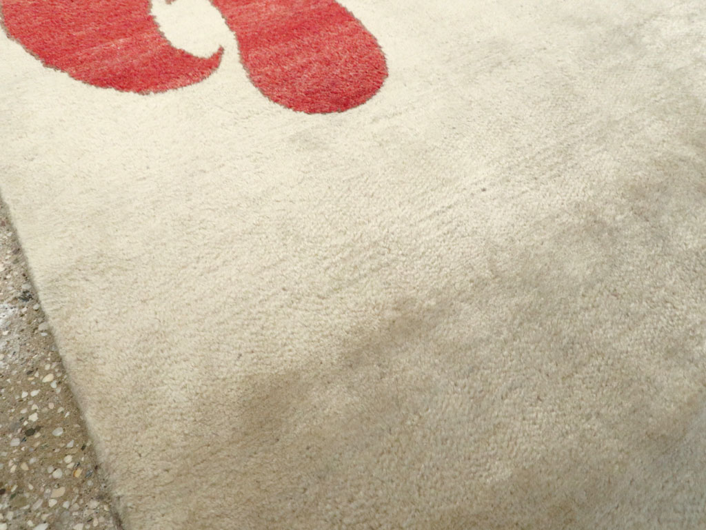 Vintage Persian Mashad Deco Style Rug (Pair: 1 of 2), No.18666 - Gss