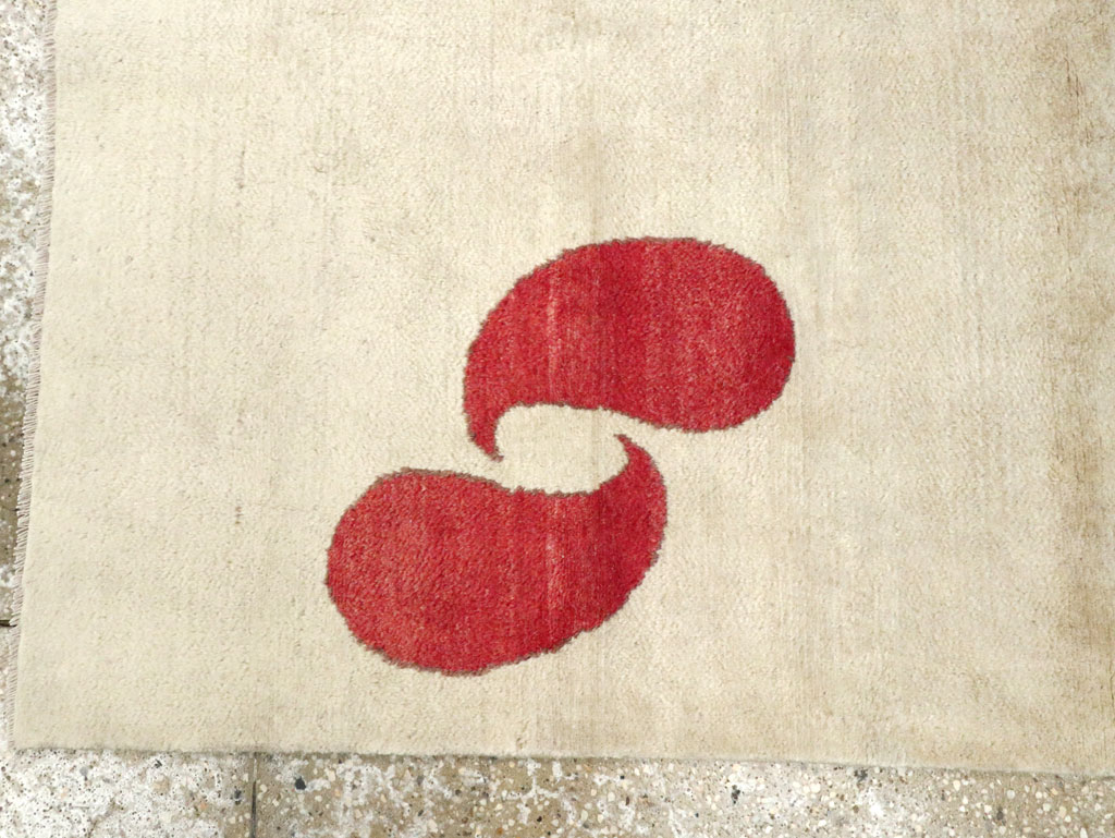 Vintage Persian Mashad Deco Style Rug (Pair: 1 of 2), No.18666 - Gss