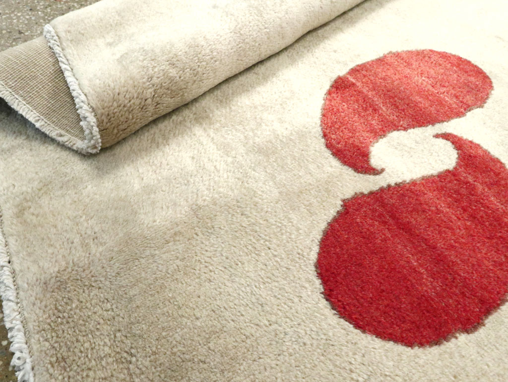 Vintage Persian Mashad Deco Style Rug (Pair: 1 of 2), No.18666 - Gss