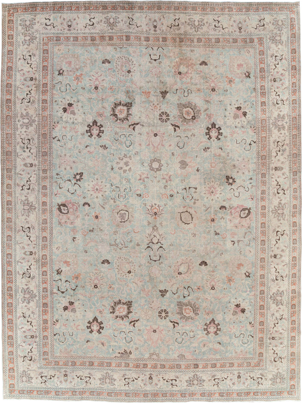 Antique Persian Tabriz Room Size Carpet, No.18667 - Gss