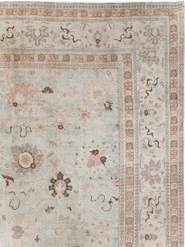 Antique Persian Tabriz Room Size Carpet, No.18667 - Gss