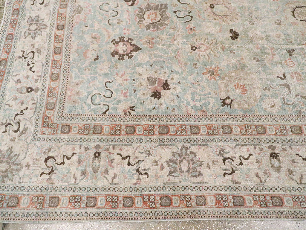 Antique Persian Tabriz Room Size Carpet, No.18667 - Gss