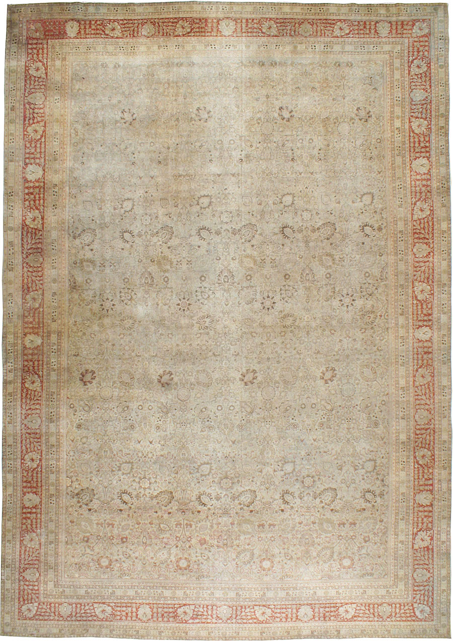 Antique Persian Tabriz Carpet, No.18669 - Gss