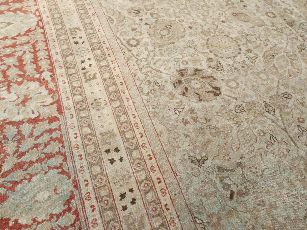 Antique Persian Tabriz Carpet, No.18669 - Gss