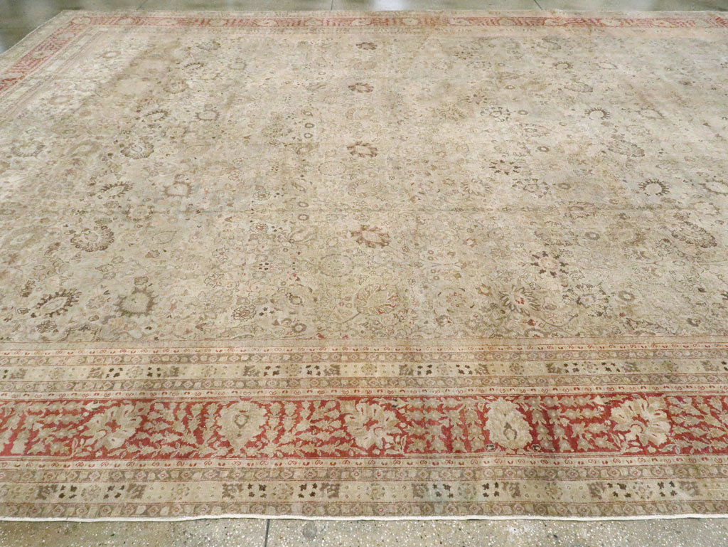 Antique Persian Tabriz Carpet, No.18669 - Gss