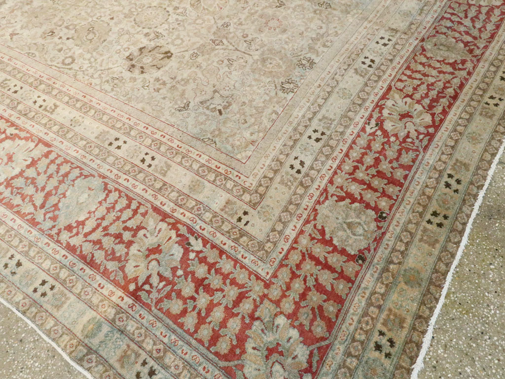 Antique Persian Tabriz Carpet, No.18669 - Gss