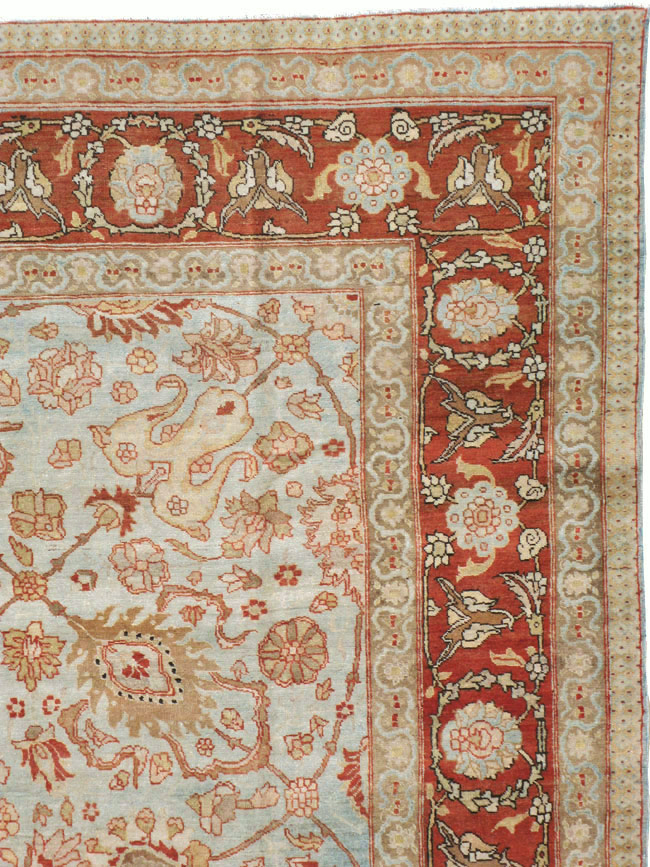 Antique Persian Tabriz Carpet, No.18670 - Gss