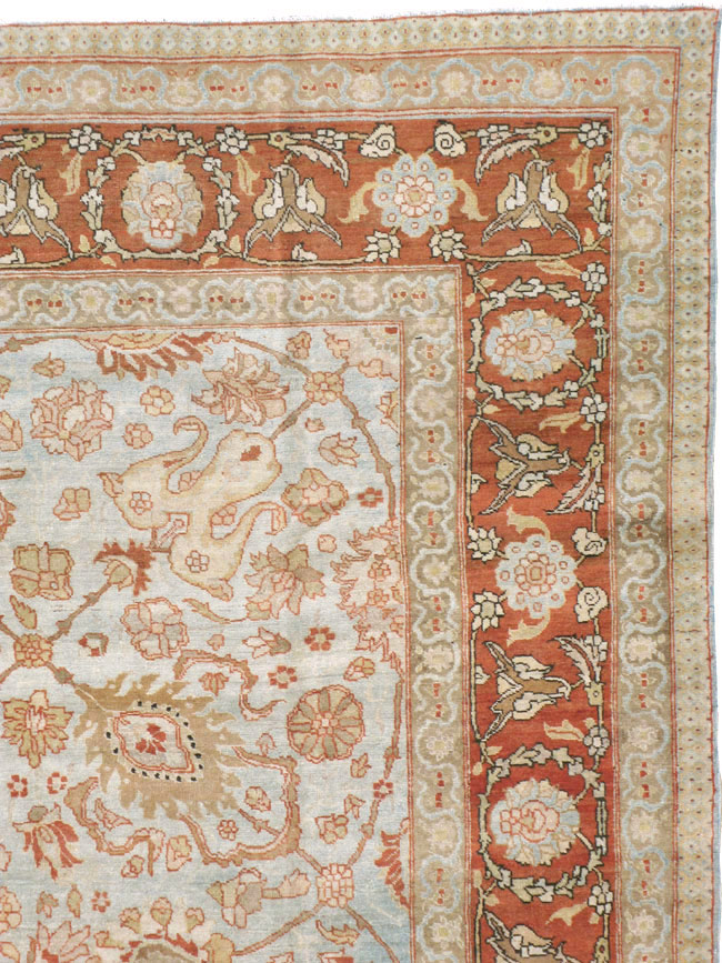 Antique Persian Tabriz Carpet, No.18670 - Gss