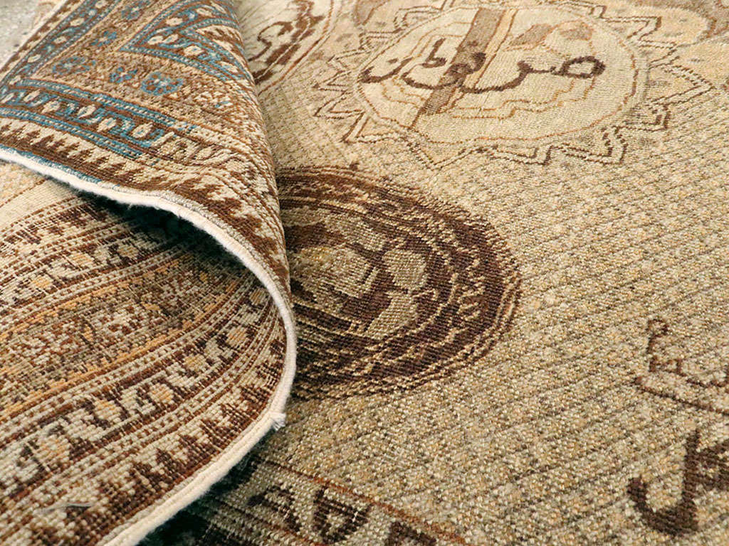 Antique Persian Tabriz Pictorial Rug, No.18682 - Gss