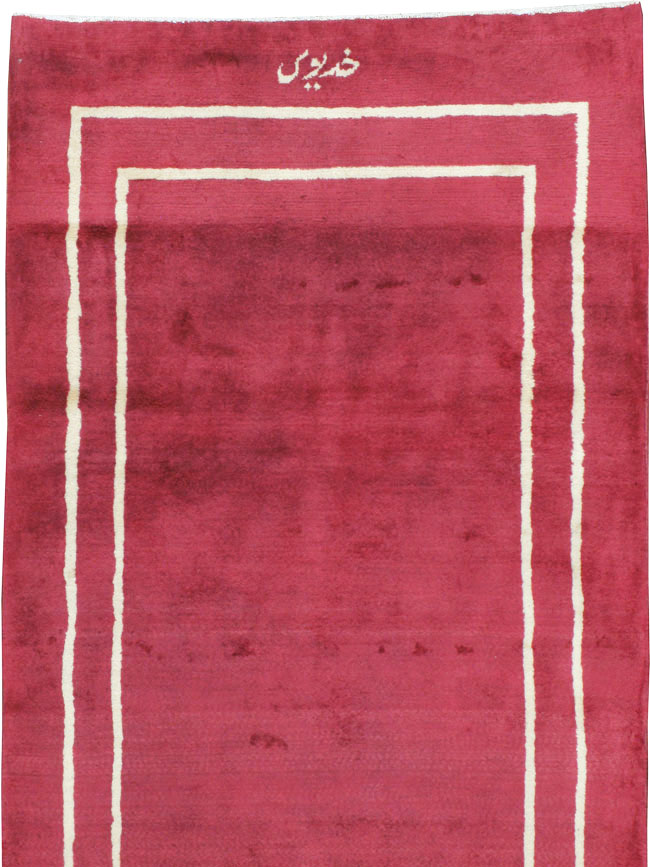 Vintage Persian Mashad Modernist Runner, No.18686 - Gss