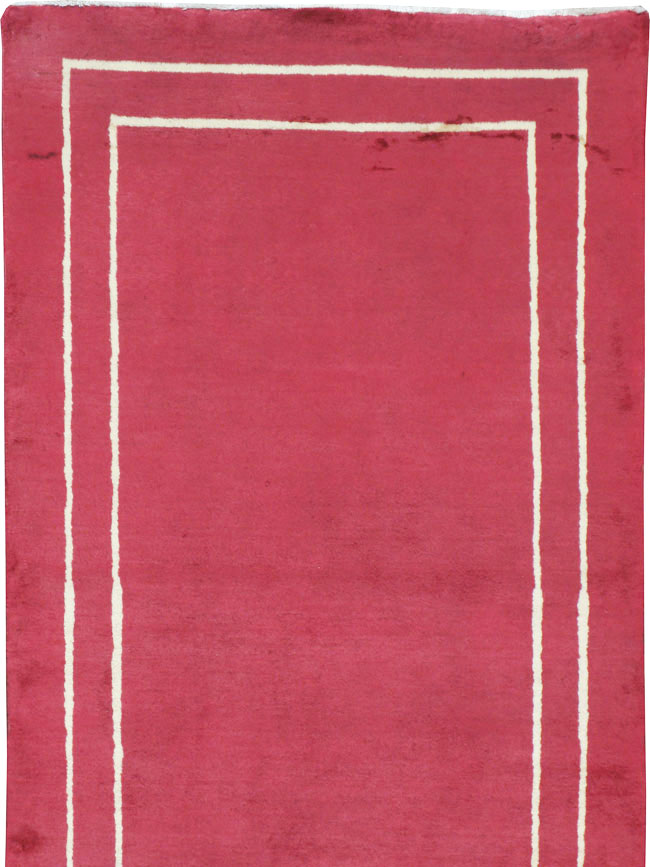 Vintage Persian Mashad Modernist Runner, No.18686 - Gss