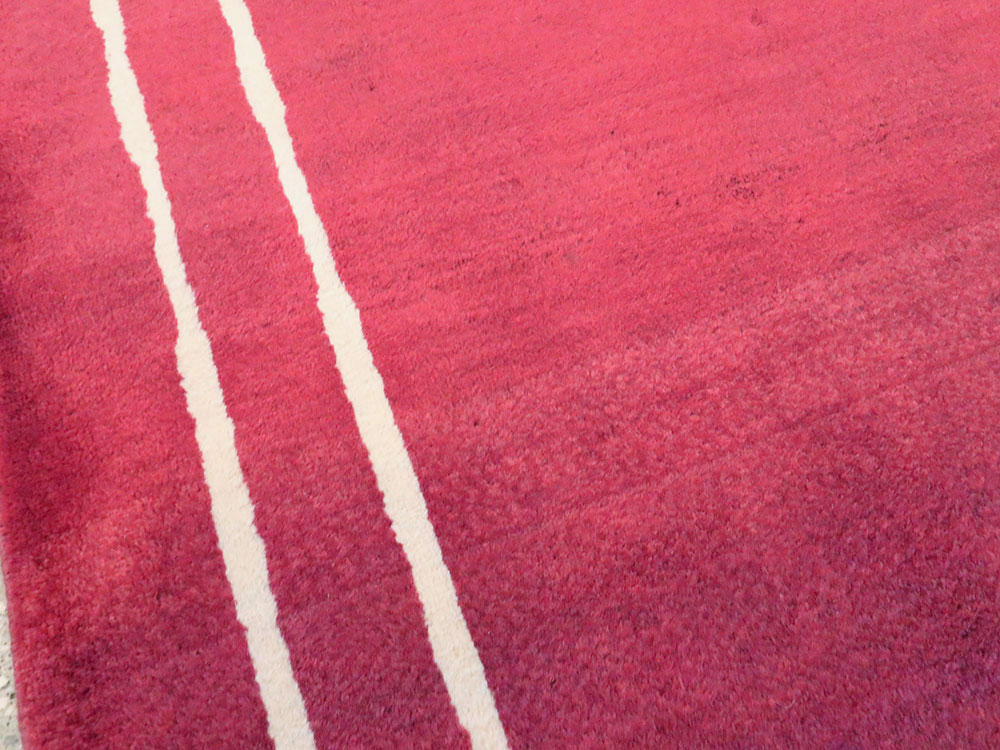 Vintage Persian Mashad Modernist Runner, No.18686 - Gss