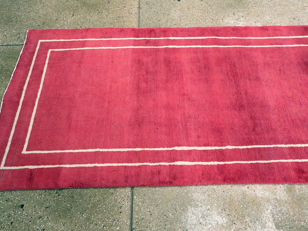 Vintage Persian Mashad Modernist Runner, No.18686 - Gss