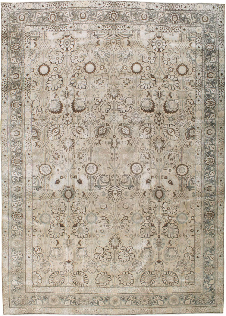 Antique Persian Tabriz Carpet, No.18693 - Gss