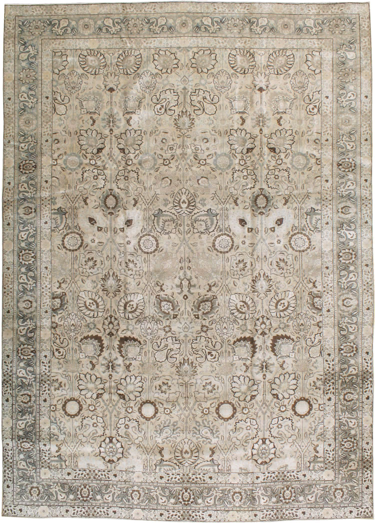 Antique Persian Tabriz Carpet, No.18693 - Gss