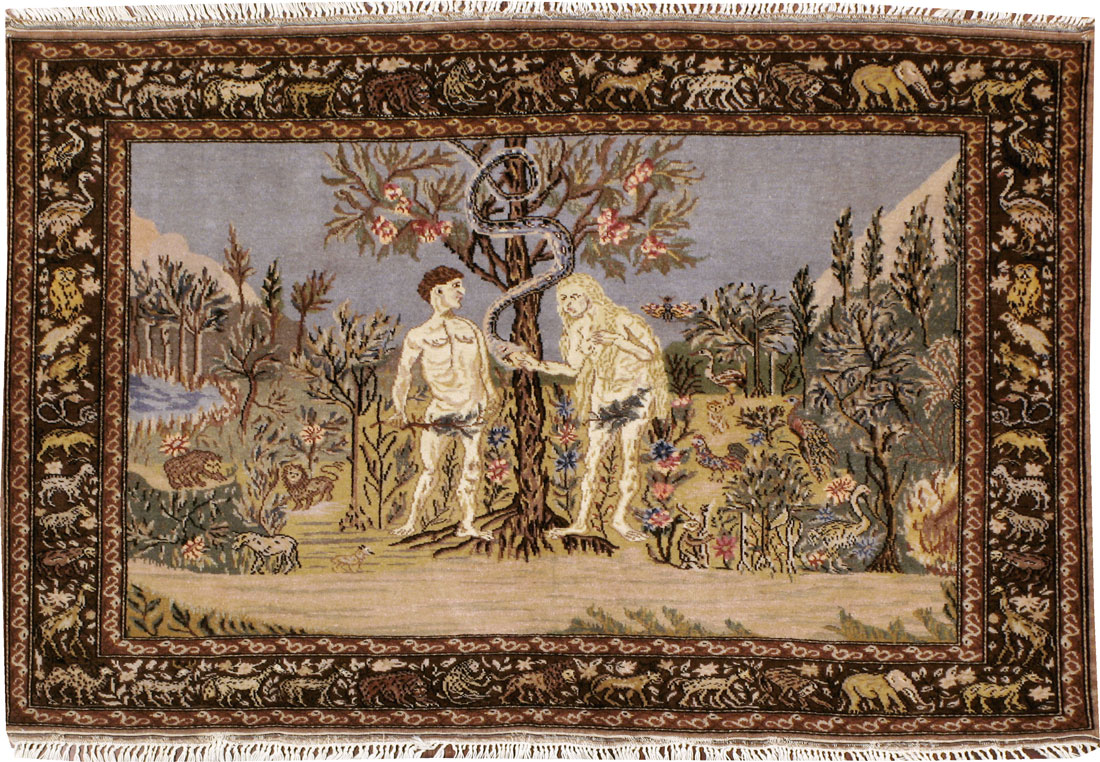 Vintage Turkish Sivas Pictorial Rug, No.18696 - Gss