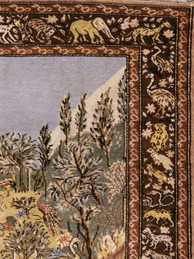 Vintage Turkish Sivas Pictorial Rug, No.18696 - Gss