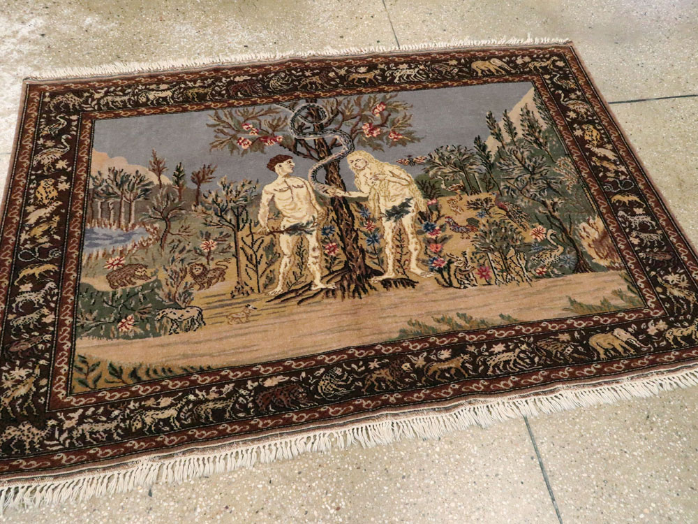 Vintage Turkish Sivas Pictorial Rug, No.18696 - Gss