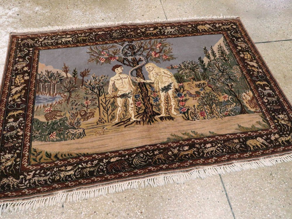 Vintage Turkish Sivas Pictorial Rug, No.18696 - Gss