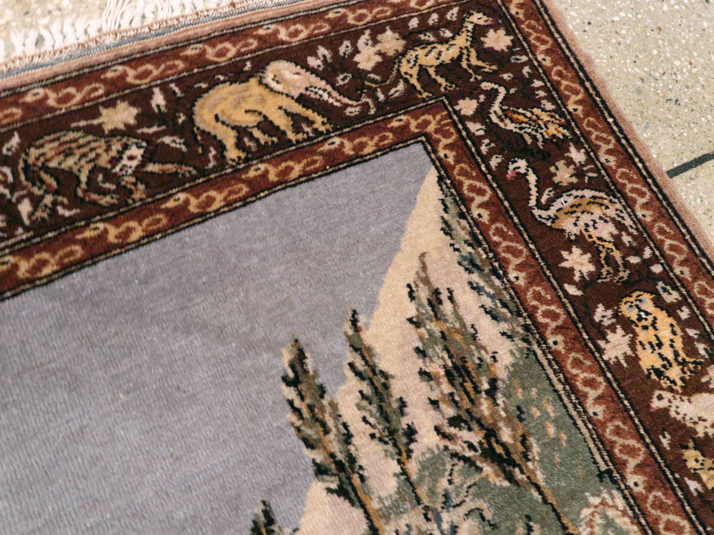 Vintage Turkish Sivas Pictorial Rug, No.18696 - Gss