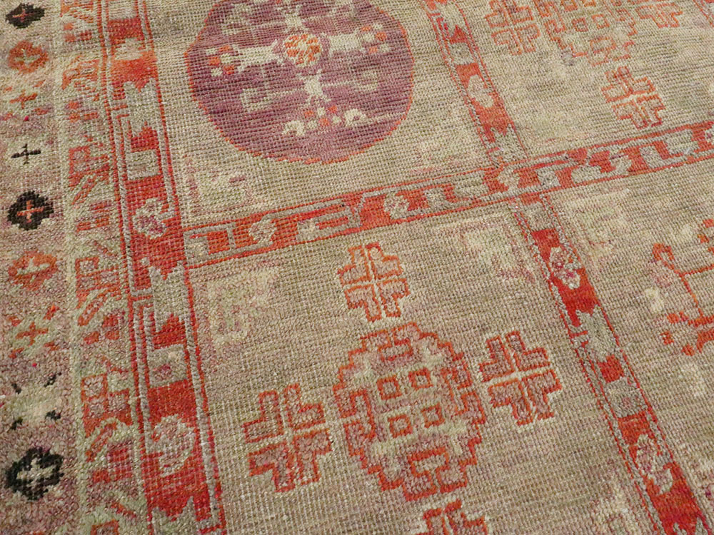 Vintage East Turkestan Khotan Rug, No.18717 - Gss