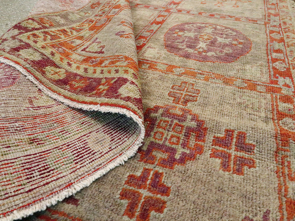 Vintage East Turkestan Khotan Rug, No.18717 - Gss