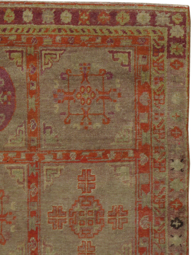 Vintage East Turkestan Khotan Rug, No.18717 - Gss