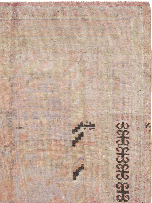 Vintage East Turkestan Khotan Rug, No.18718 - Gss