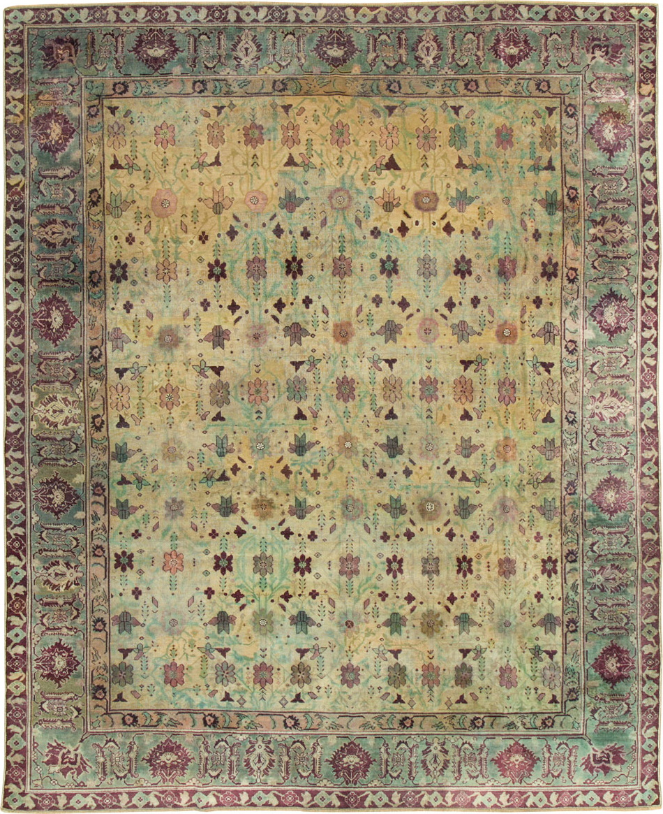 Antique Indian Agra Square Carpet, No.18730 - Gss