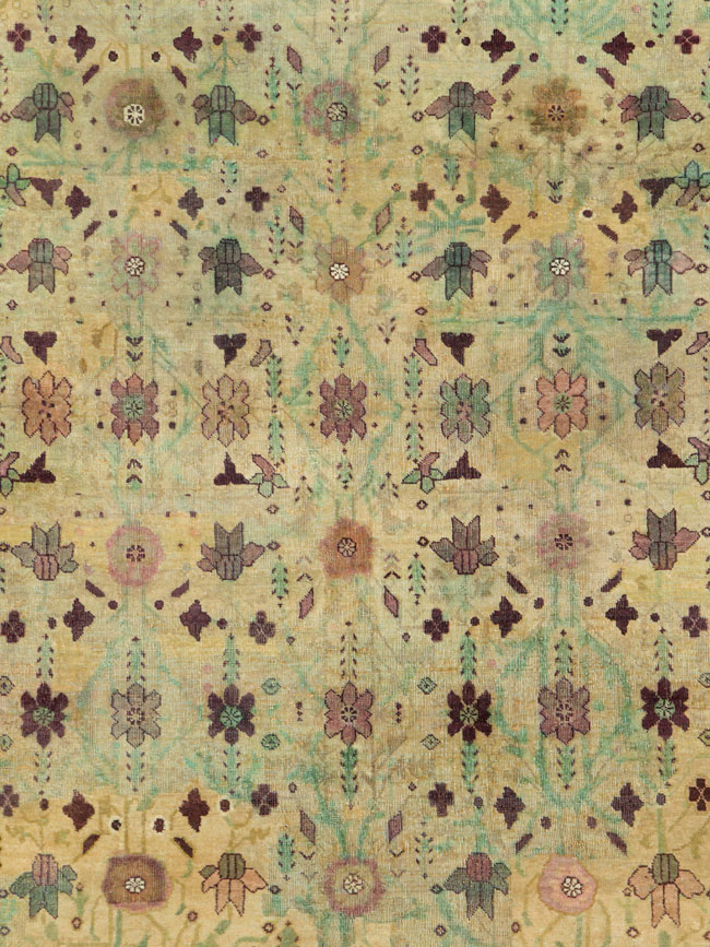 Antique Indian Agra Square Carpet, No.18730 - Gss