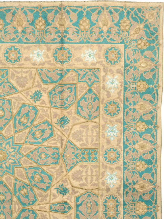 Antique Indian Cotton Agra Carpet, No.18741 - Gss