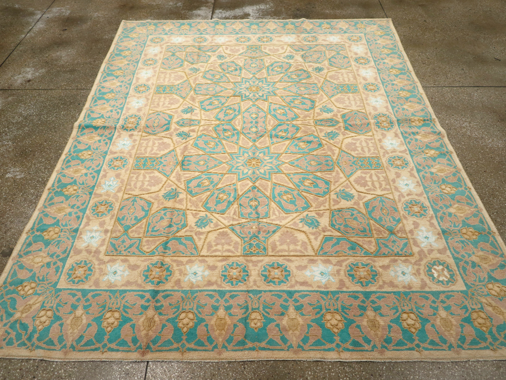 Antique Indian Cotton Agra Carpet, No.18741 - Gss