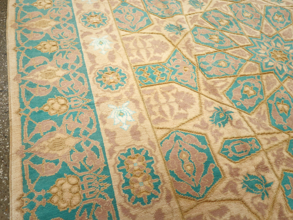 Antique Indian Cotton Agra Carpet, No.18741 - Gss