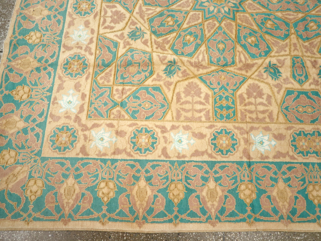 Antique Indian Cotton Agra Carpet, No.18741 - Gss