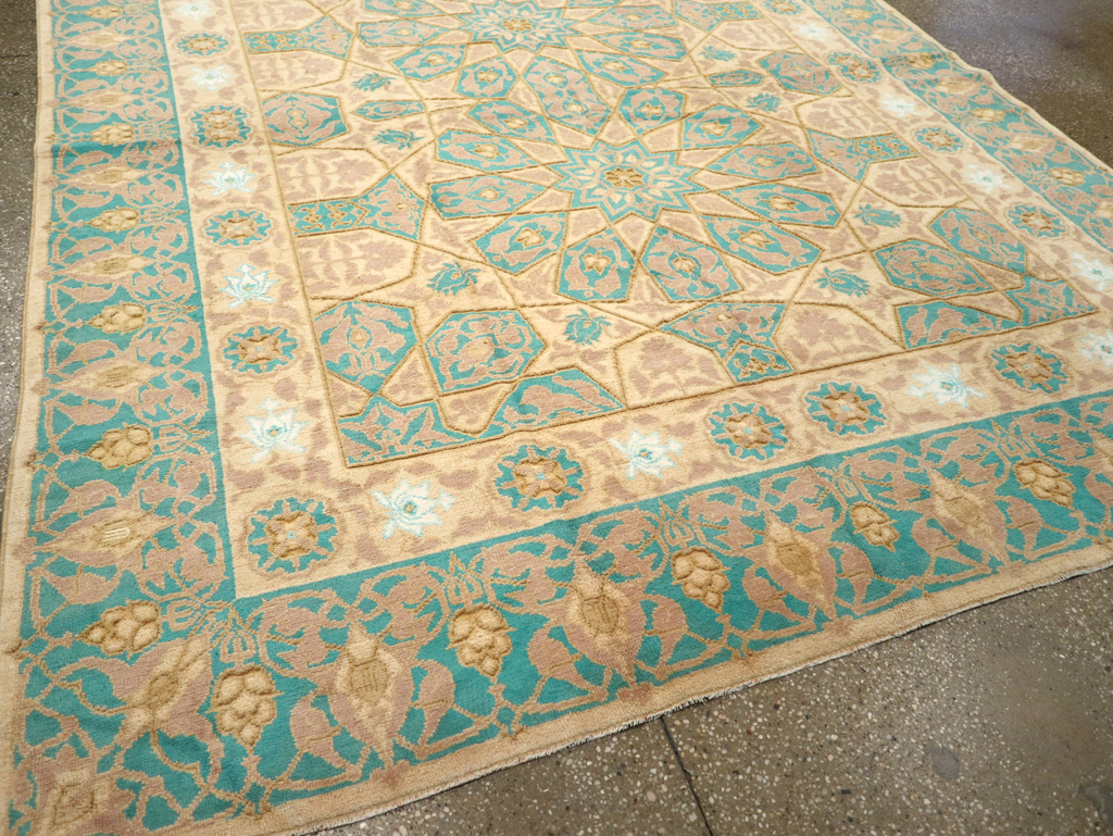 Antique Indian Cotton Agra Carpet, No.18741 - Gss