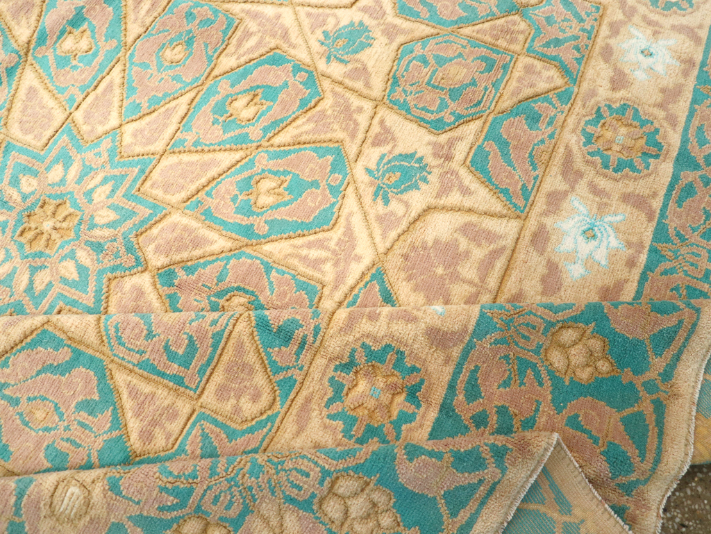 Antique Indian Cotton Agra Carpet, No.18741 - Gss