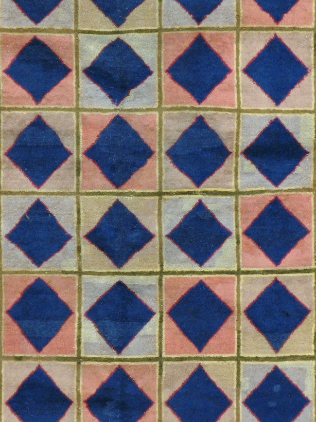 Vintage Indian Art Deco Carpet, No.18745 - Gss